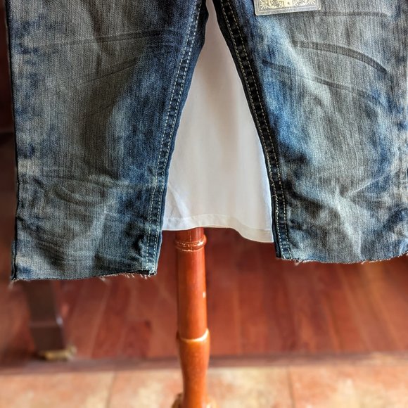 NWT  Vanilla Star whitewashed jeans capris   Sz 7 - Picture 9 of 13